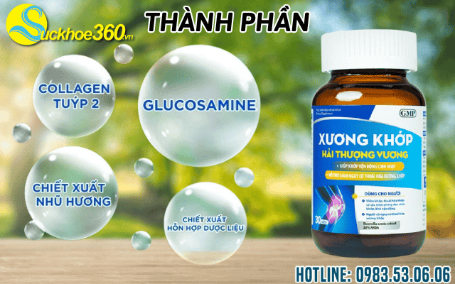 Thành phần của viên uống Xương Khớp Hải Thượng Vương