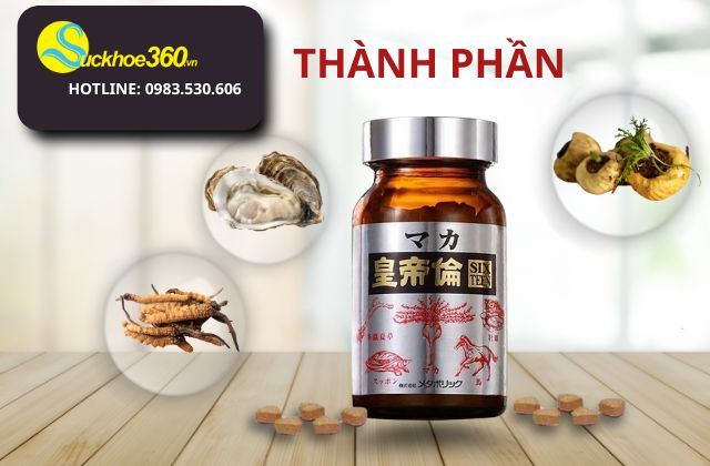 Thành phần có trong viên uống Maka Sixteen