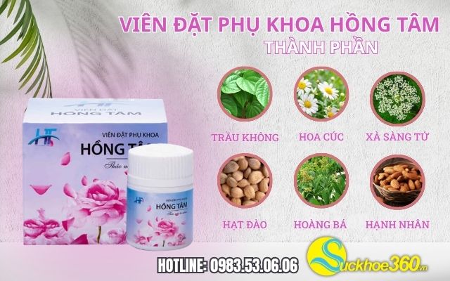 thành phần viên đặt phụ khoa hồng tâm