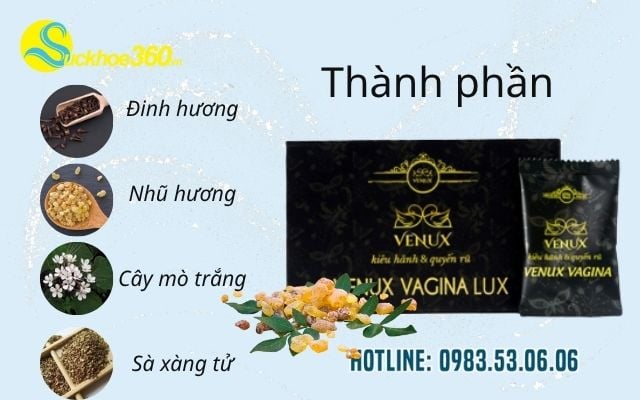 Thành phần đặc biệt nào tạo nên công dụng của Venux Vagina Lux?