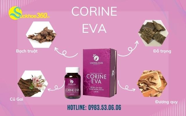 Thành phần và công dụng vượt trội Corine Eva