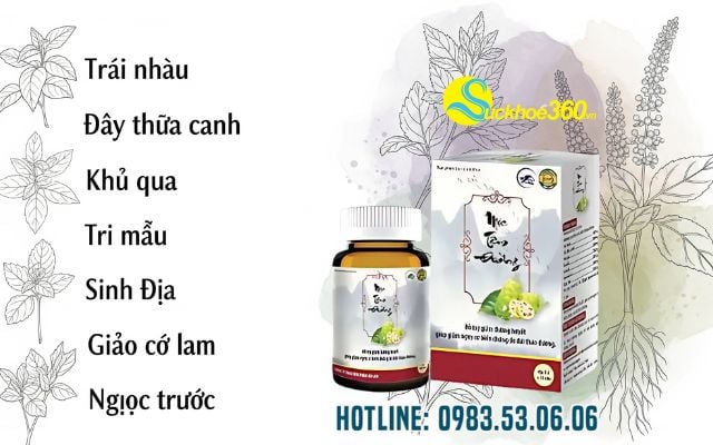 Thành phần chính của Viên Uống Mộc Tâm Đường