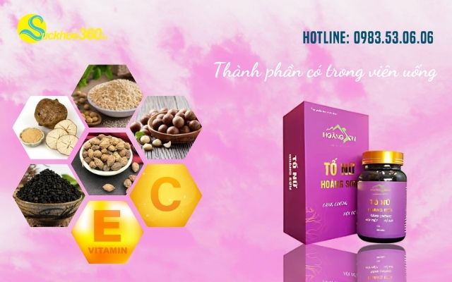 Thành phần có trong viên uống Tố Nữ Hoàng Sơn