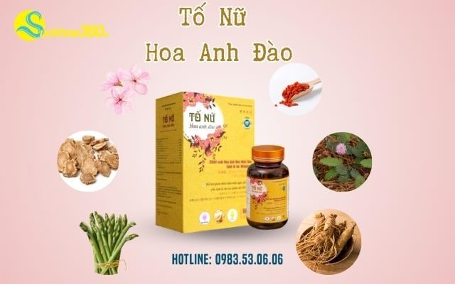 Thành phần đặc biệt của viên uống Tố Nữ Hoa Anh Đào
