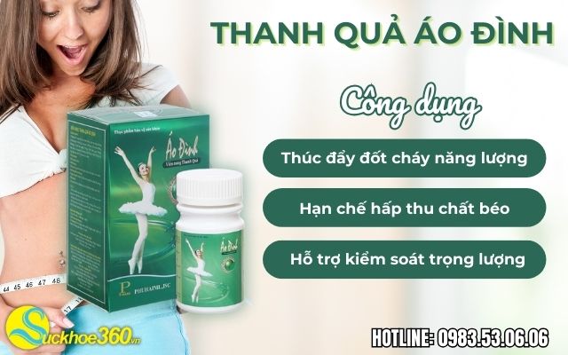 công dụng có trong thuốc giảm cân áo đình