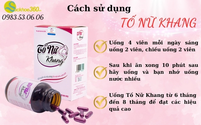 4. Cách sử dụng viên uống Tố Nữ Khang để đạt hiệu quả tốt nhất