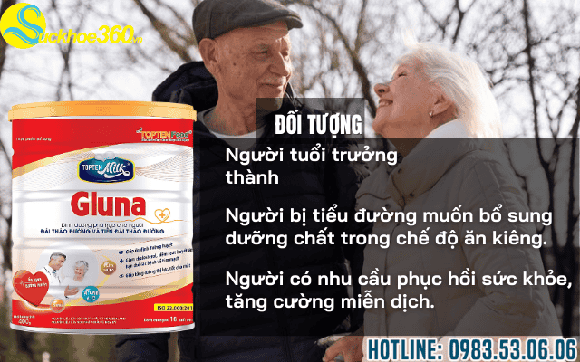Ai nên dùng sản phẩm hỗ trợ sức khỏe tiểu đường TOPTEN Milk Gluna?