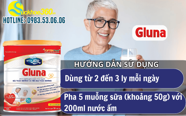Cách sử dụng sữa uống TOPTEN Milk Gluna để đạt hiệu quả tối ưu