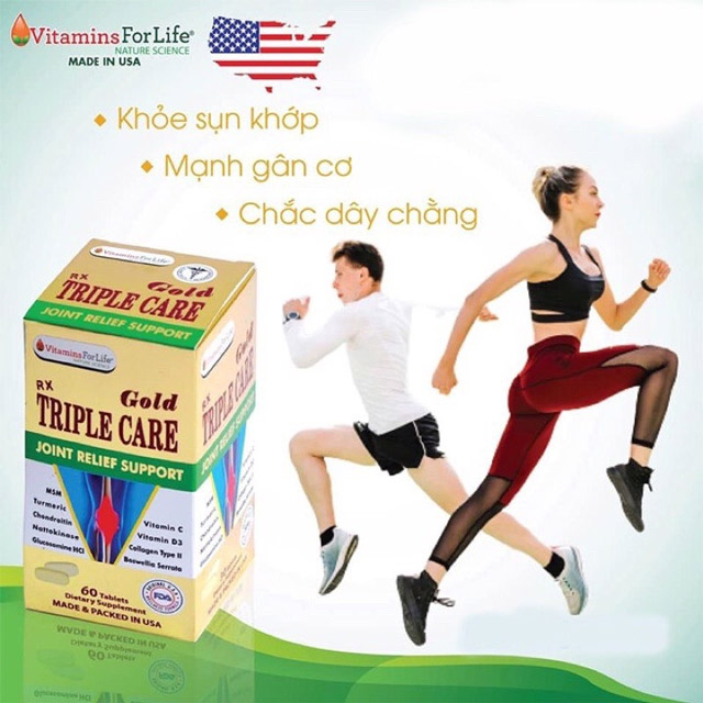 Triple Care Gold tạo độ nhờn và dẻo đai cho khớp