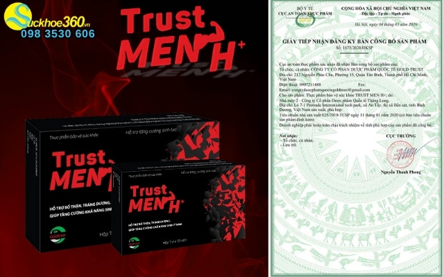 Trust Men H+ có tốt cho sức khỏe không?
