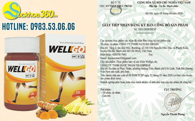 Viên uống Wellgo hỗ trợ sức khỏe xương khớp có tốt không?