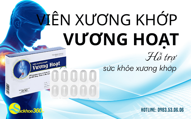 Viên Xương Khớp Vương Hoạt giảm thoái hóa cột sống, đau vai gáy