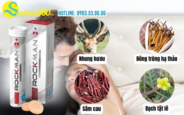 Thành phần viên sủi Rockman có những gì?