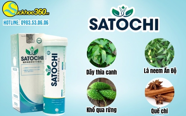 Thành phần viên sủi Satochi có gì đặc biệt?