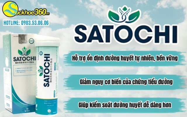 Những công dụng viên sủi Satochi với người tiểu đường