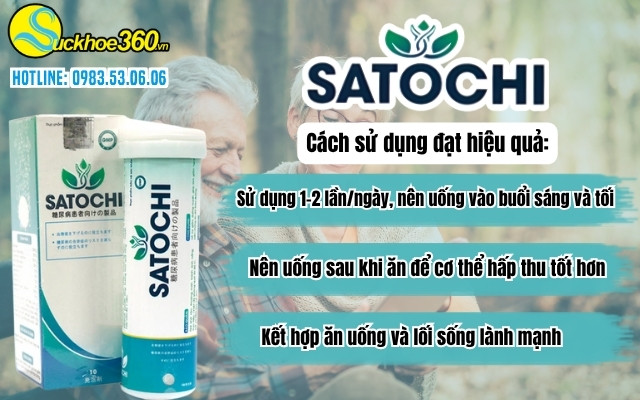 Cách dùng viên sủi Satochi để đạt hiệu quả cao