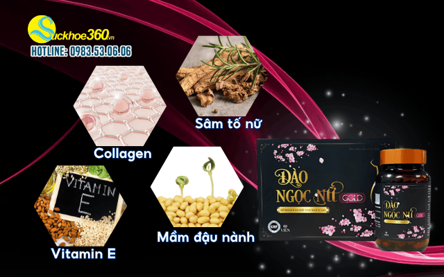 Viên Uống Đào Ngọc Nữ thành phần