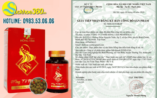 Viên uống Hồng Tố Nữ Hồng Tâm có tốt không?