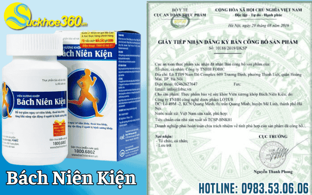 Viên uống xương khớp Bách Niên Kiện có tốt không?
