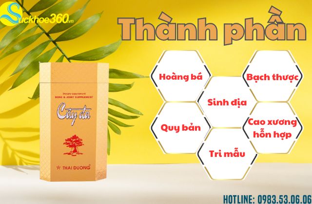 Thành phần của Viên Xương Khớp Cây Đa