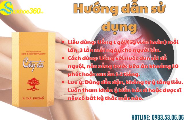 Hướng dẫn sử dụng Viên Xương Khớp Cây Đa