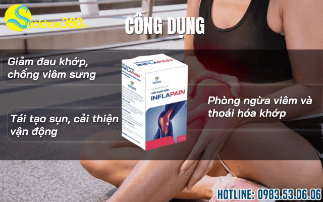 Tác dụng nổi bật của sản phẩm Vietlife Inflapain ra sao?