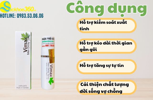 Công Dụng Vimax Men Delay Spray