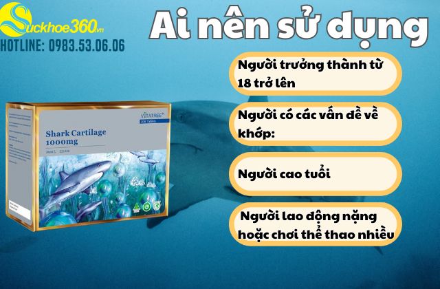 Đối tượng sử dụng Vitatree Shark Cartilage 100mg