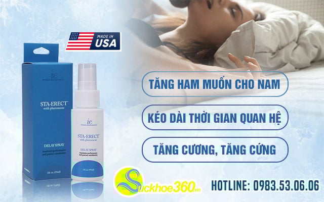 Công dụng của xịt kéo dài thời gian Sta-Erect Delay Spray