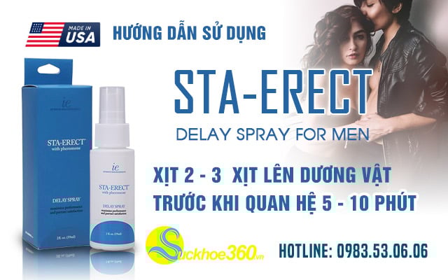 Cách sử dụng Sta-Erect Delay Spray