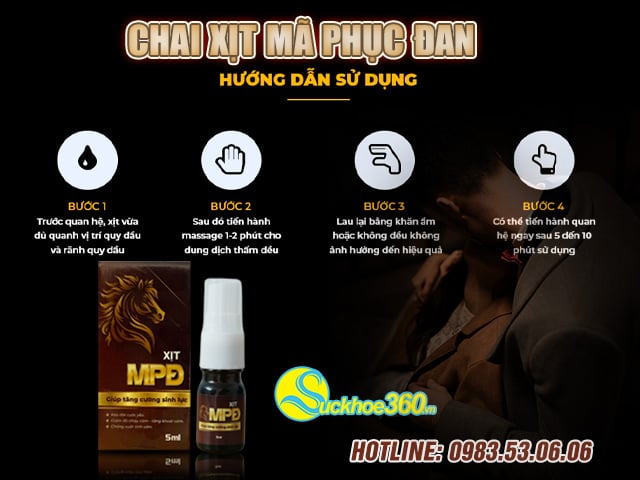 chai xịt mã phục đan