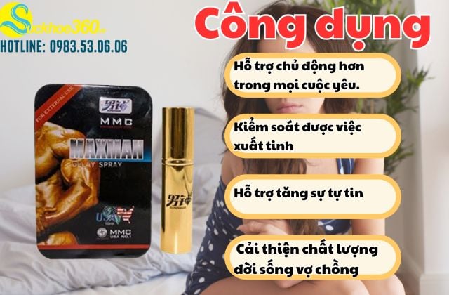 Công Dụng Của Xịt Maxman USA