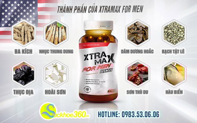 Thành phần Xtramax For Men