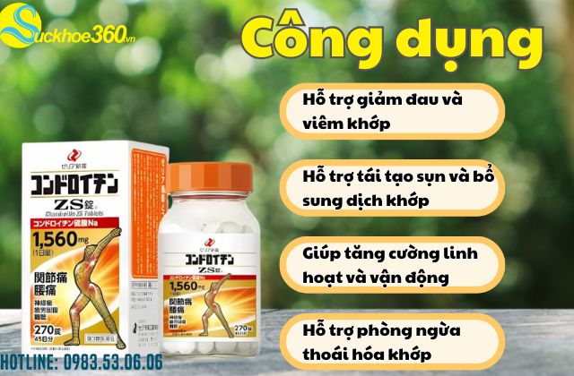 Công dụng của ZS Chondroitin