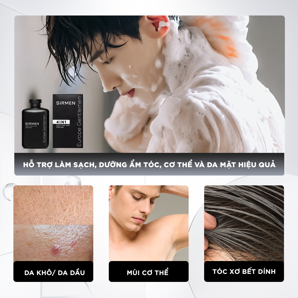 SIRMEN 4IN1 – GIẢI PHÁP CHĂM SÓC TOÀN DIỆN CHO NAM GIỚI HIỆN ĐẠI