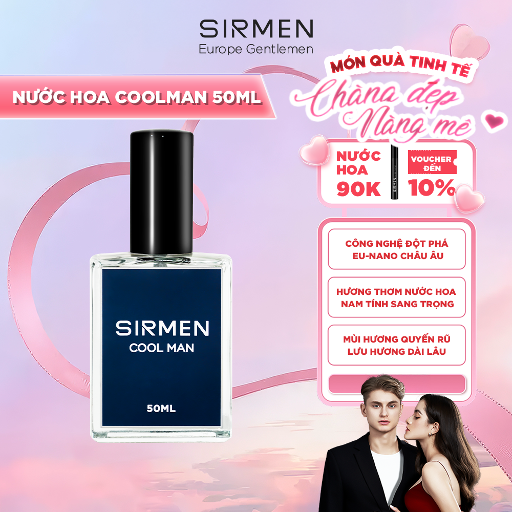 SIRMEN COOL MAN Eau de Parfum - Hương Thơm Thanh Mát, Năng Động Dành Cho Quý Ông Hiện Đại