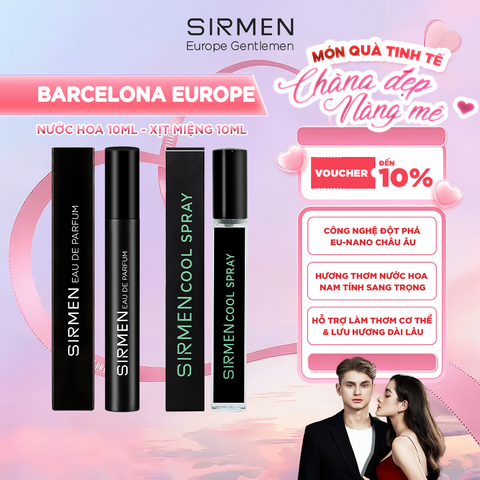 Combo BARCELONA EUROPE - Sự Kết Hợp Hoàn Hảo Giữa Hương Thơm Tươi Mát và Phong Cách Lịch Lãm