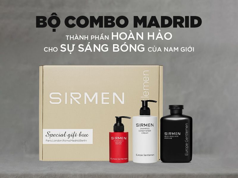 Bộ Combo Madrid - Thành phần Hoàn Hảo Cho Sự Sáng Bóng Của Nam Giới