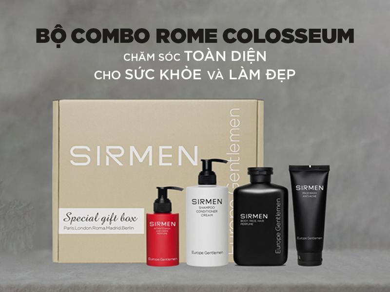 COMBO ROME COLOSSEUM - Chăm Sóc Toàn Diện và Làm Đẹp Cho Nam Giới