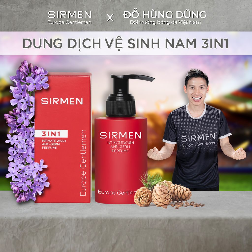 Vệ sinh nam giới hiệu quả với SIRMEN: Sạch sẽ, thơm mát, tự tin