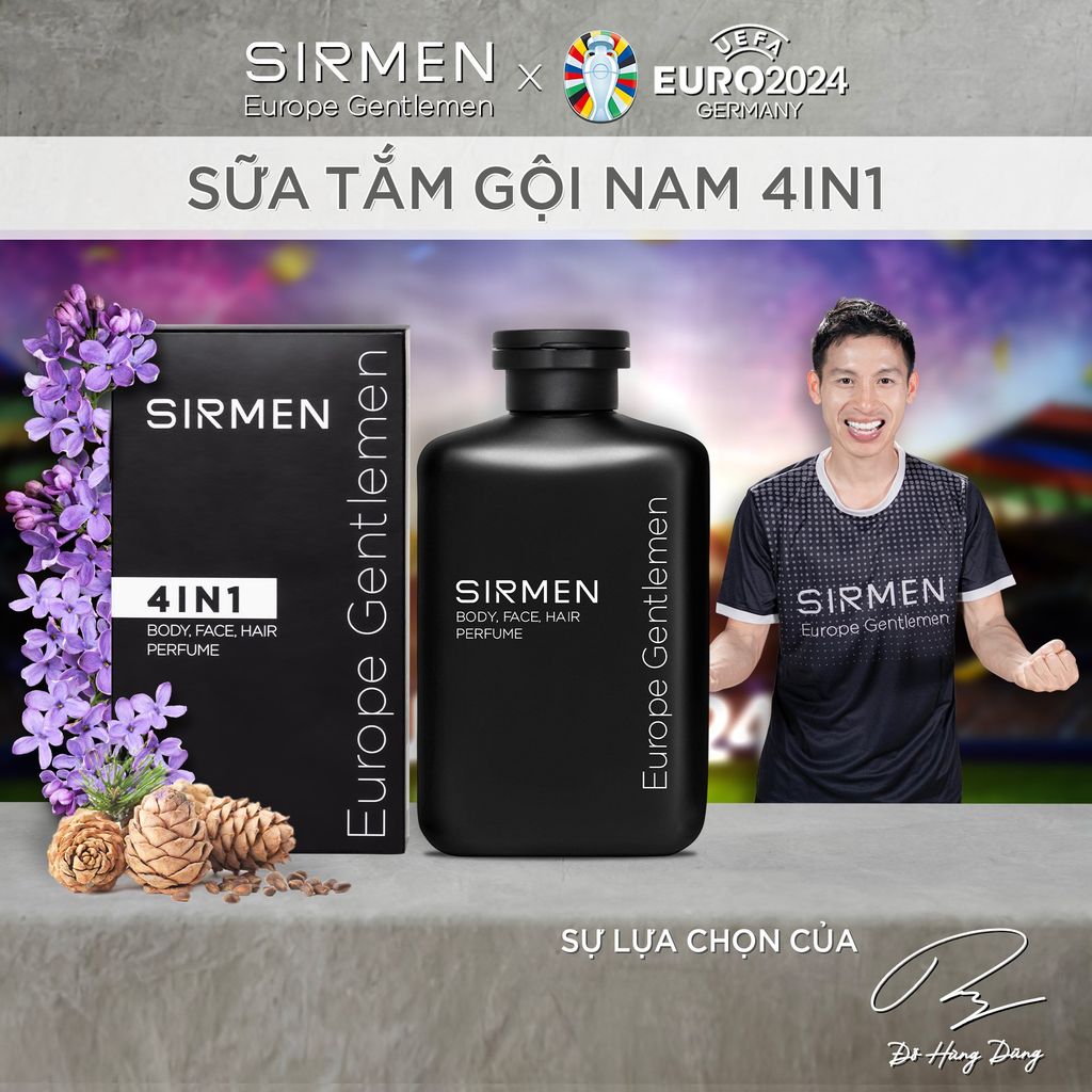 Đẳng Cấp Nam Tính Với Sữa Tắm Gội '4in1' SIRMEN Europe Gentlemen