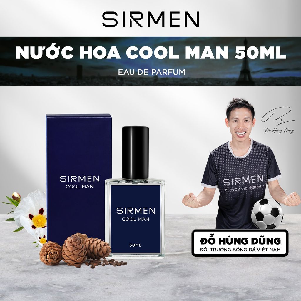 SIRMEN COOL MAN Eau de Parfum: Vẻ Đẹp Nam Tính và Năng Động từ Châu Âu