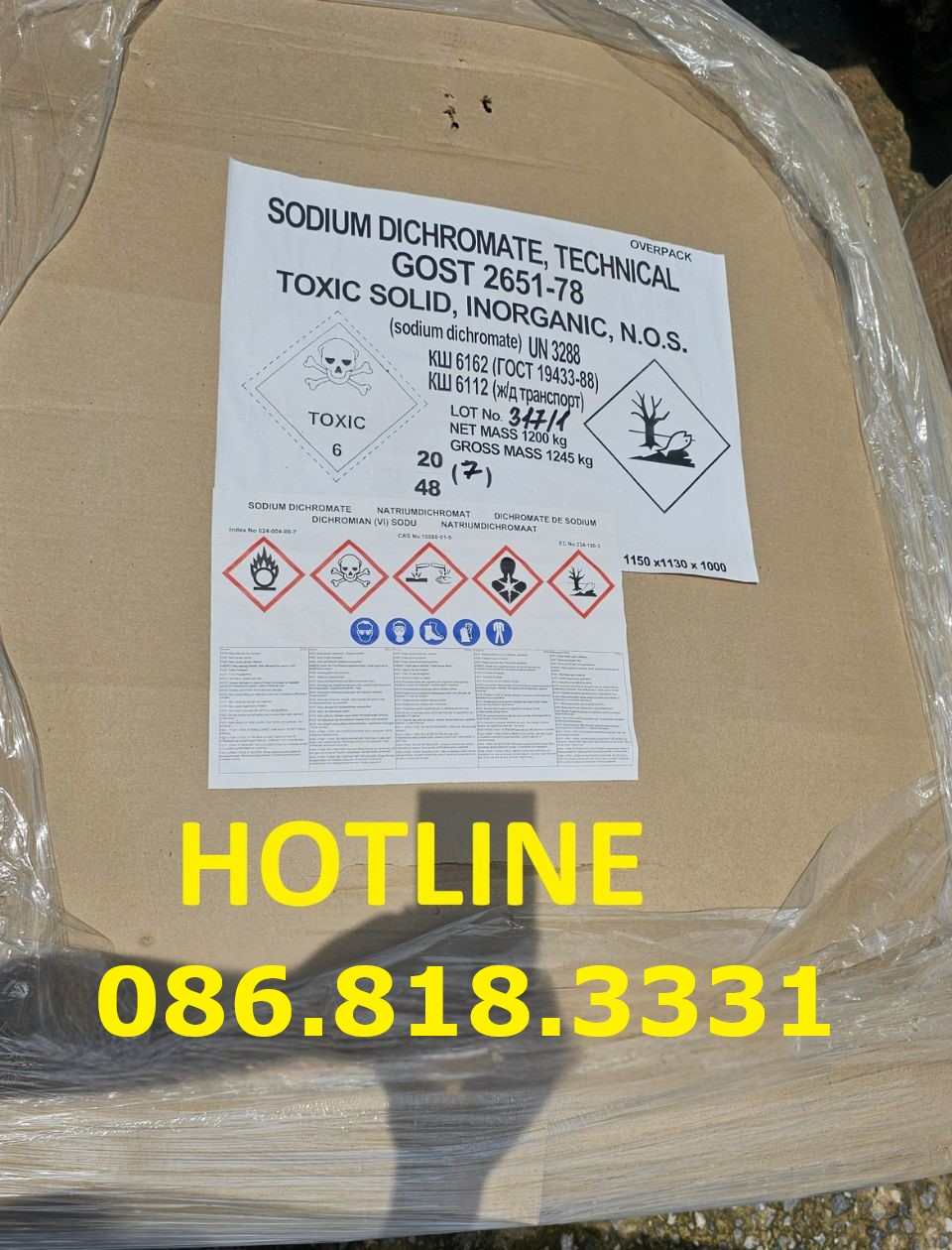 Hóa chất Sodium Dichromate - Na2Cr2O7