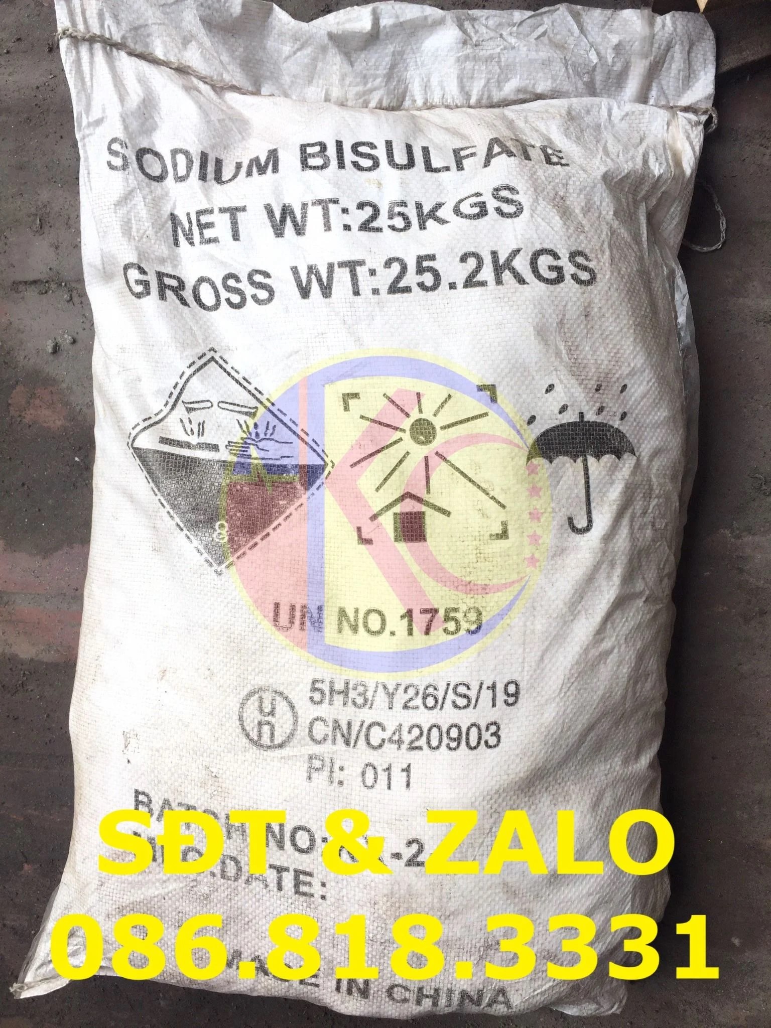 Sodium Bisulfat - NaHSO4 đổi màu quỳ tím