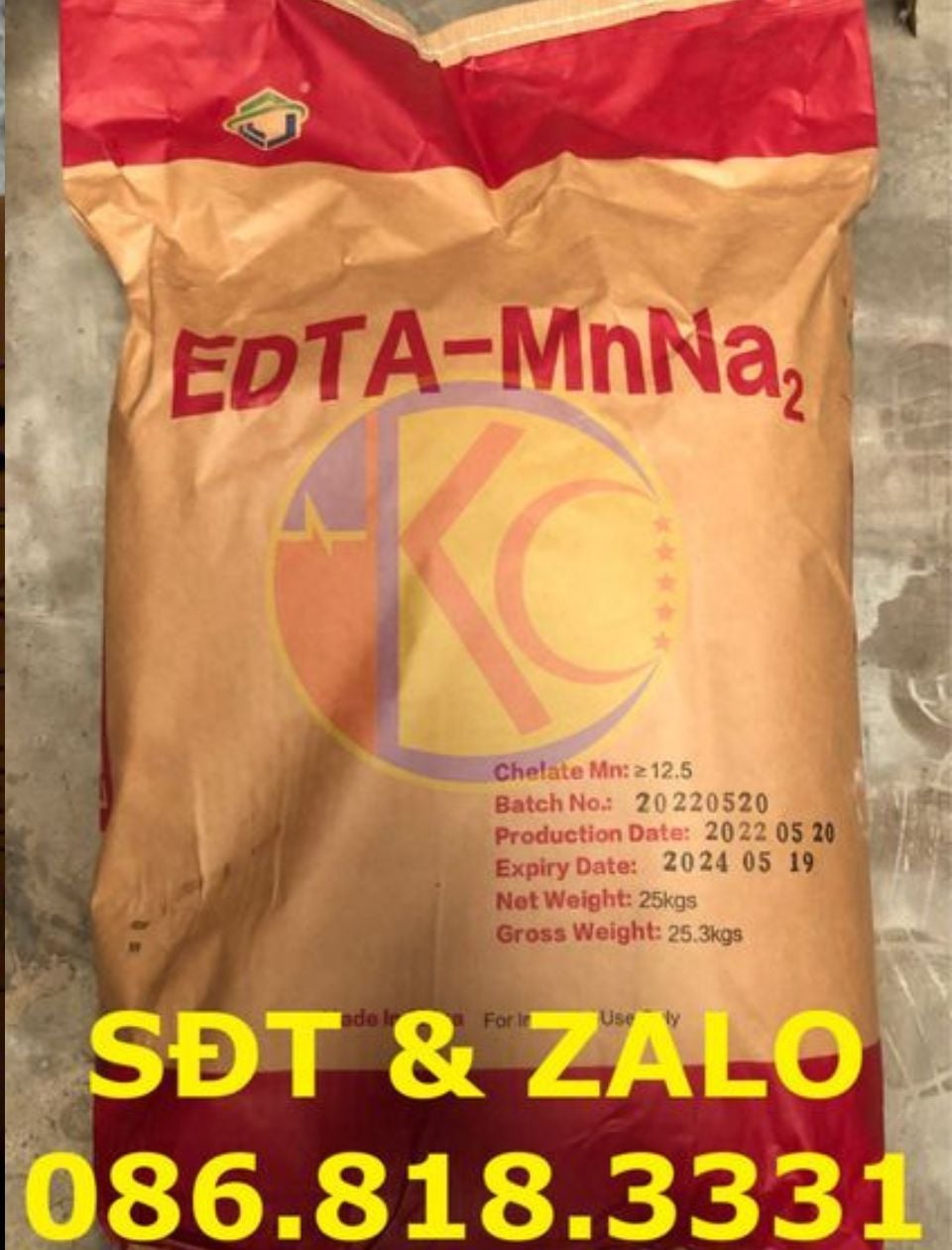 Dùng EDTA Mangan bón qua lá cho cây trồng