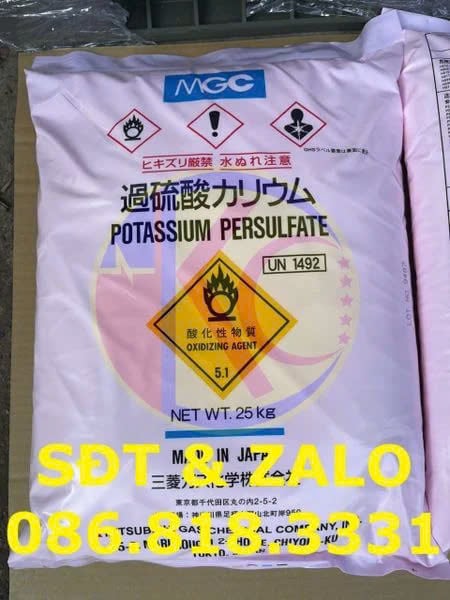 Potassium Persulfat - K2S2O8 trong thuốc tẩy tóc
