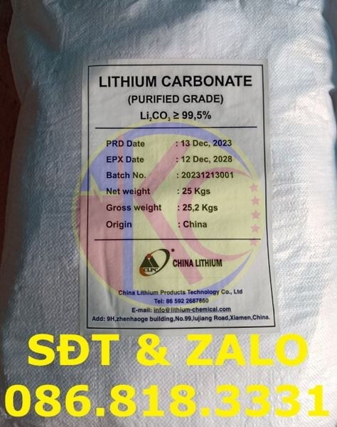 Đặc điểm của Lithium Carbonate công thức Li2CO3