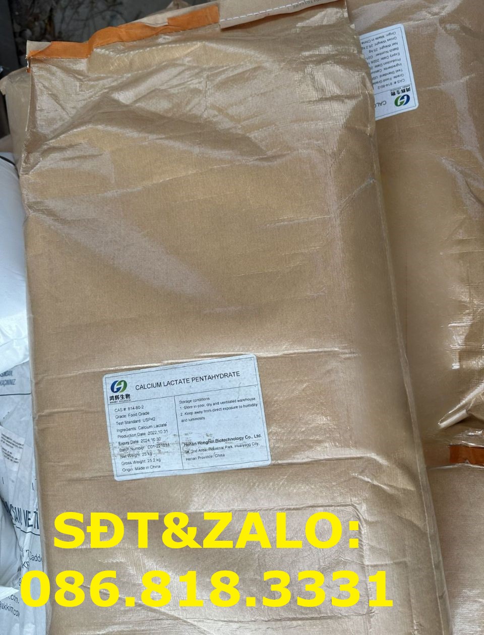 C6H10CaO6-Calcium Lactate giá bao nhiêu?