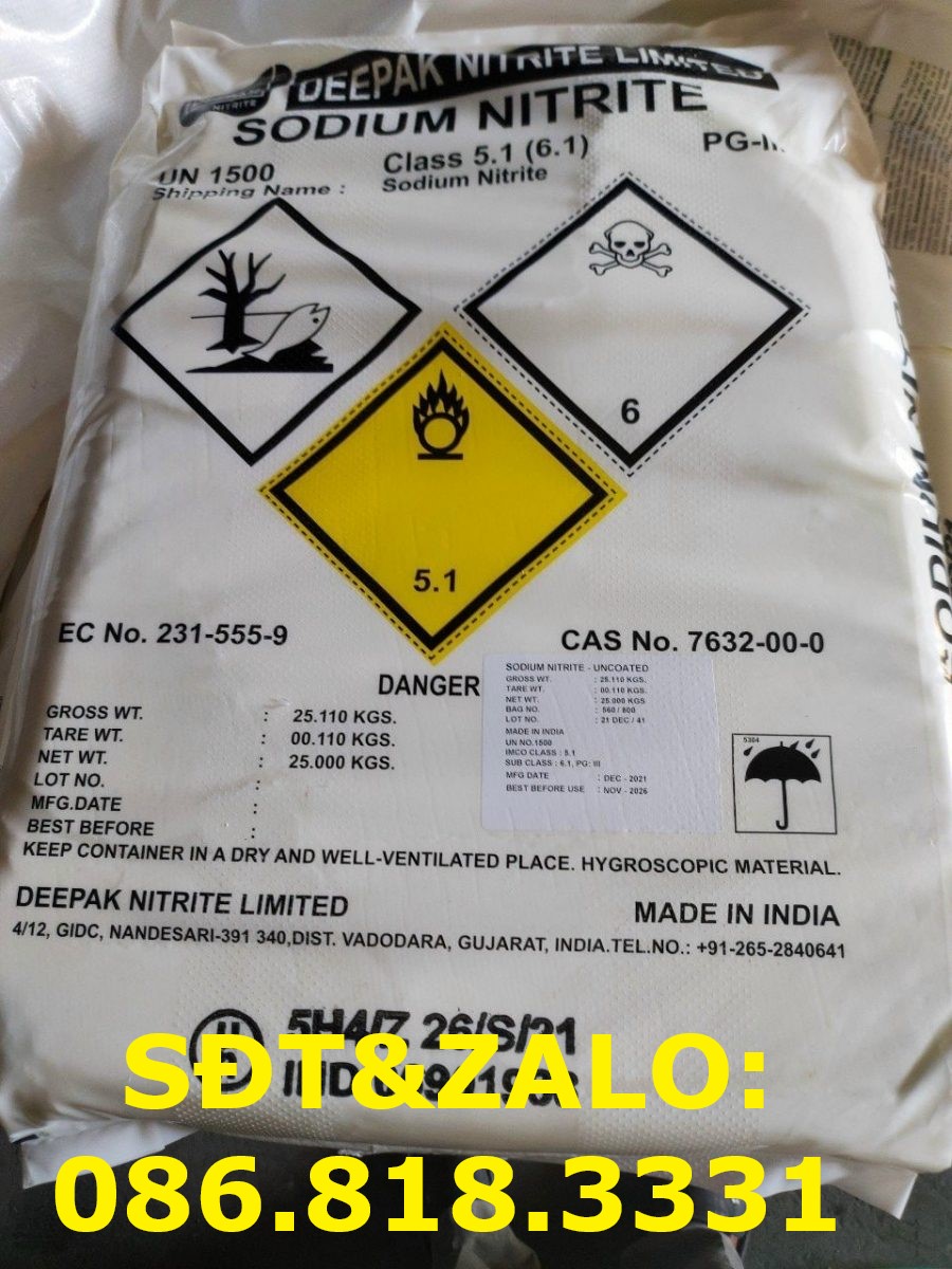 Chất bảo quản Sodium Nitrite-NaNO2