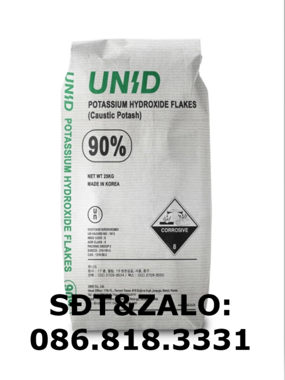 Potassium Hydroxide tác dụng với Acetic Acid